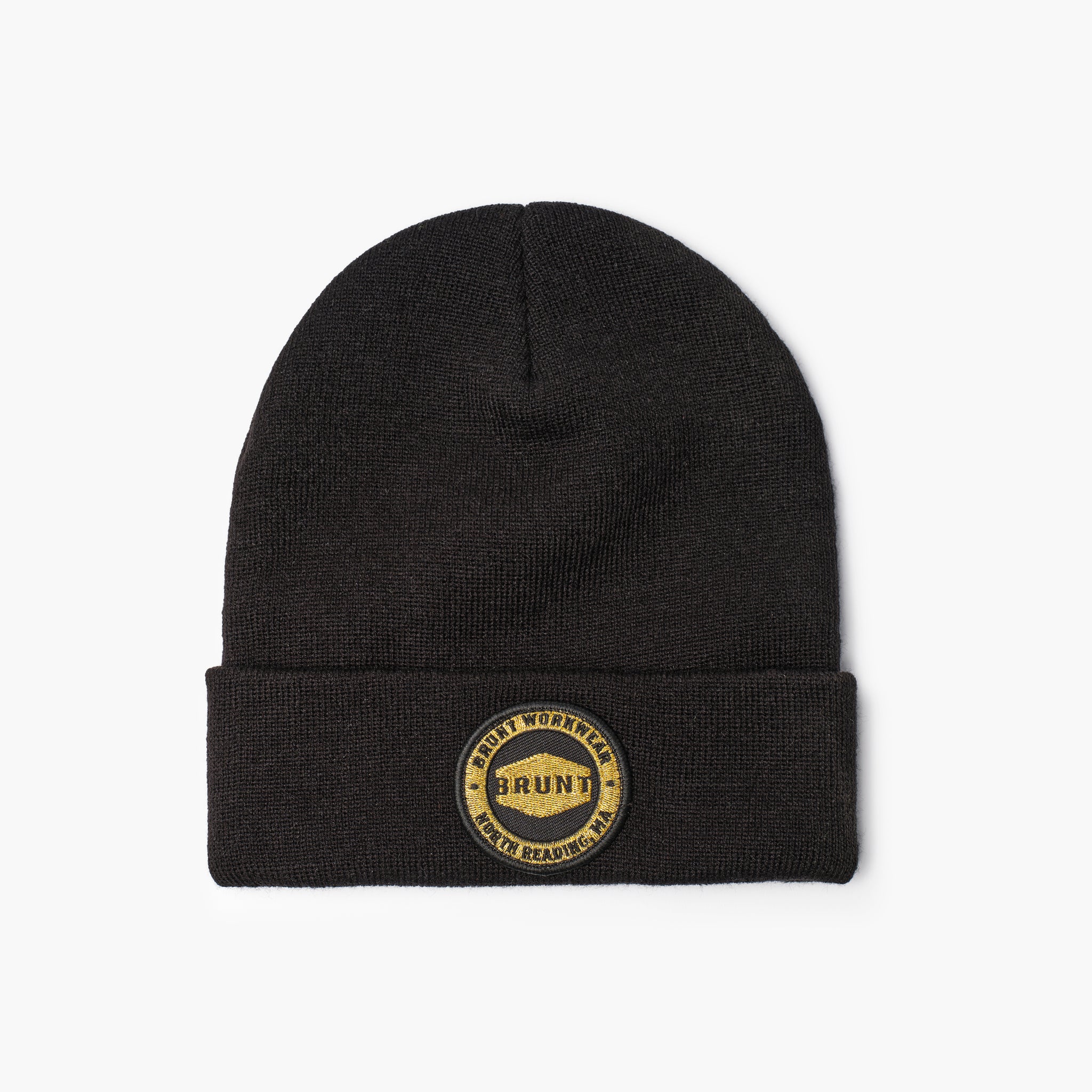 Black and Gold Loyalty Cuffed Beanie